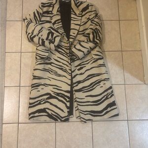 Stella McCartney Zebra Print Trench Coat